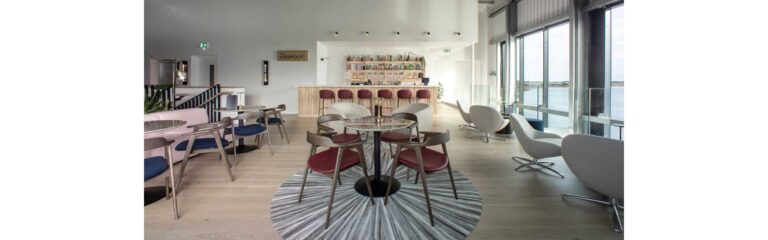 Bilder des neuen Besucherzentrums der Eden Mill Distillery