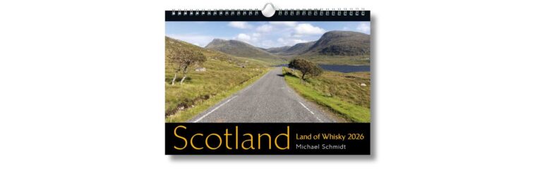 Auf zu den wilden Hebrideninseln! Der neue Bildkalender „Scotland – Land of Whisky“ 2026 ist da