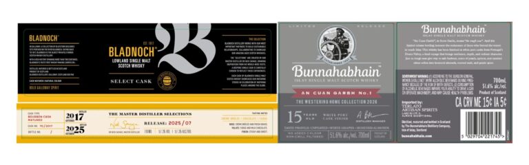 TTB-Neuheiten: Bladnoch The Master Distiller Selection 2025/07 und Bunnahabhain An Cuab Garbh No.1