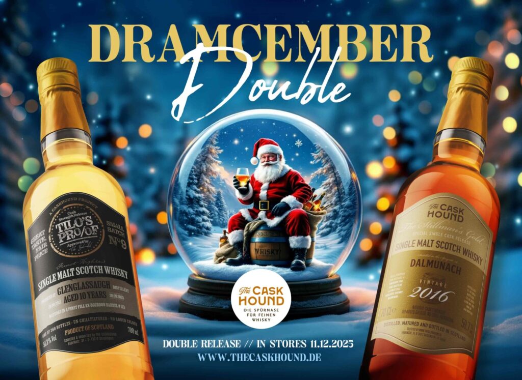 Doppel-Release von Tilo Schnabel unter dem Motto Dramcember - Glenglassaugh 2015 und Dalmunach 2016 ab sofort erhältlich