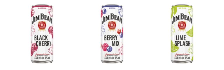 Jim Beam Ready to Drink in neuem Slim Can Design – ergänzt durch die Neuheit Berry Mix