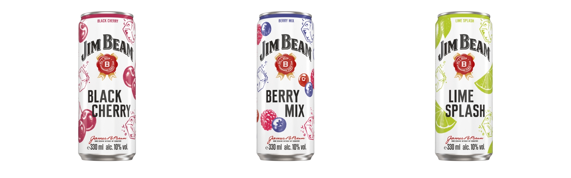 Beam Raspberry Lime Jim Beam Ready to Drink in neuem Slim Can Design - ergänzt durch die ...