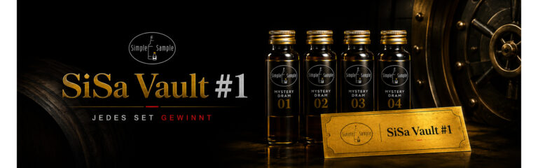 Simple Sample Vault #1 – 4 x 2cl Mystery Whisky inklusive echtem Gewinnlos