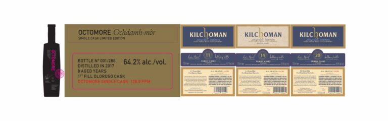 TTB-Neuheiten: Octomore Single Cask 8 Years Old, Kilchoman Family Casks 1-3 (von 4)