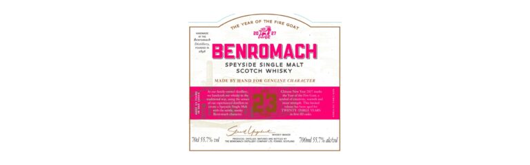 TTB Neuheit: Benromach 23yo Year of the Fire Goat