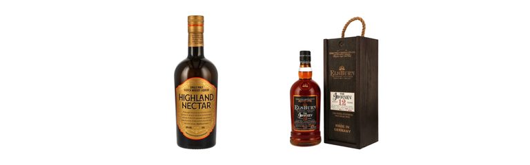 Neu bei Kirsch Import: Die Wiederkehr des Highland Nectar Single Malt Scotch Whisky Liqueur – und ElsBurn The Journey 12 y.o. Second Edition