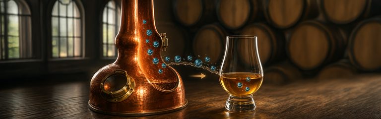 Whisky & Chemie – Ein Blick hinter die Aromen (Teil 11): Kupfer – Warum jede Brennblase Spuren hinterlässt