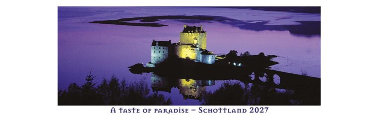 „A taste of paradise – Schottland 2027“ Panoramakalender jetzt erhältlich