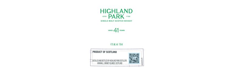 TTB Neuheit: Highland Park 41yo
