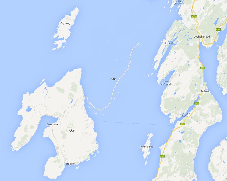 Jura von Google Maps verschwunden