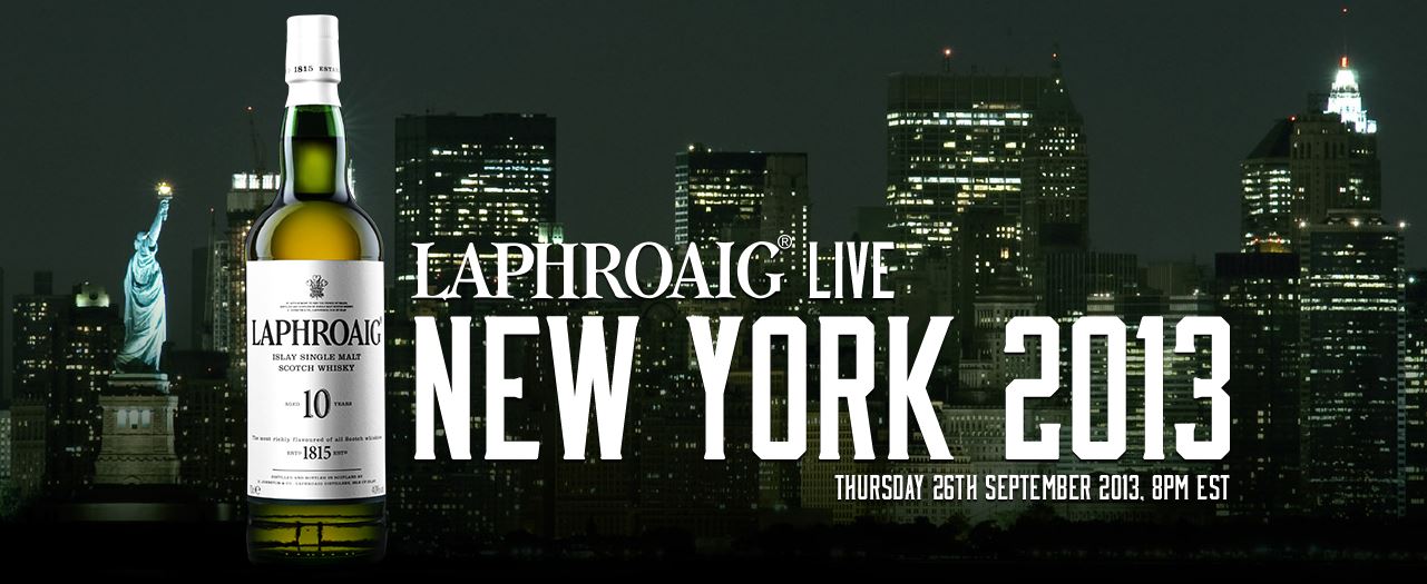 Laphroaig Live Whisky Verkostung NYC, 26.9.2013